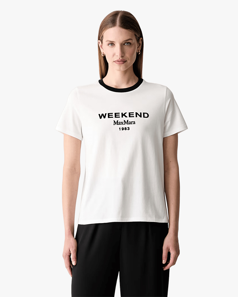 Женская футболка Max Mara Weekend Wkdedison хлопок белая 2625976041000