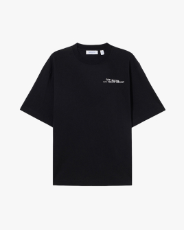 Футболка чоловіча Off-White бавовна чорна з логотипом 44MAA120S26001