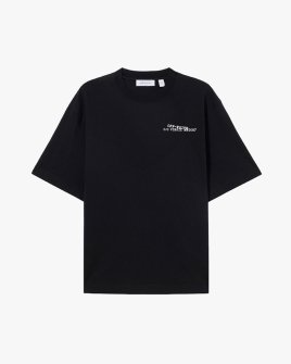 Футболка мужская Off-White хлопок черный с логотипом 44MAA120S26001