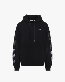 Худи мужское Off-White хлопок черный с логотипом 44MBB085S26F001001