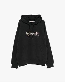 Худи мужское Off-White хлопок черный с принтом 44MBB085Z26F003001