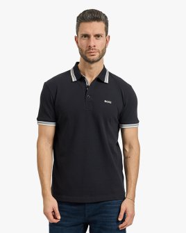 Поло мужское Boss Regular Fit Paddy хлопок синий 50469055426