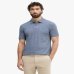 Поло мужское Boss Regular Fit Pallas хлопок голубой меланж 50553564466