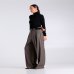 Жіночі штани прямі Max Mara Melodia вовна коричневі в клітинку 5136142600-048