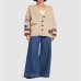 Женский кардиган Max Mara Cairo с шерсти и вышивкой бежевый 5346052600
