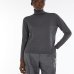 Женский гольф, водолазка Max Mara Kiku с шелка и шерсти серый 5366022600-006
