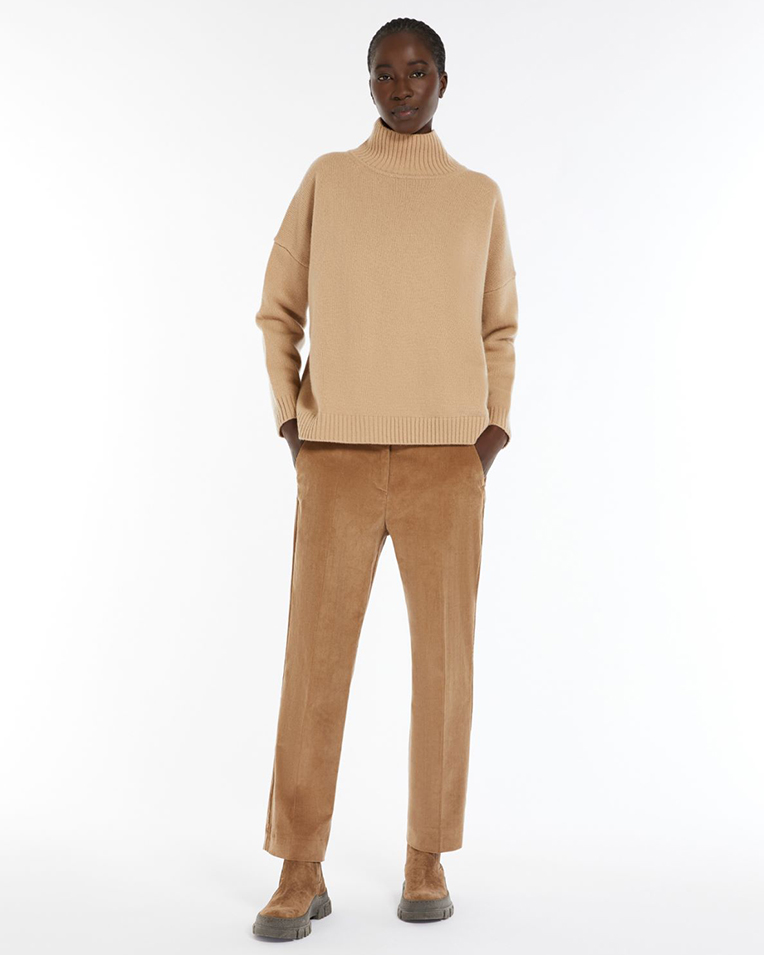 Жіночий светр Max Mara Borgia з бежевий вовни 5366082600-05