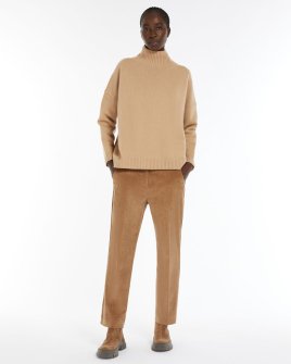 Жіночий светр Max Mara Borgia з бежевий вовни 5366082600-05