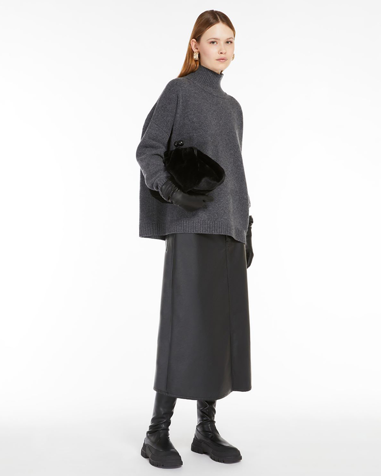 Жіночий светр Max Mara Borgia з вовни сірий 5366082600-07