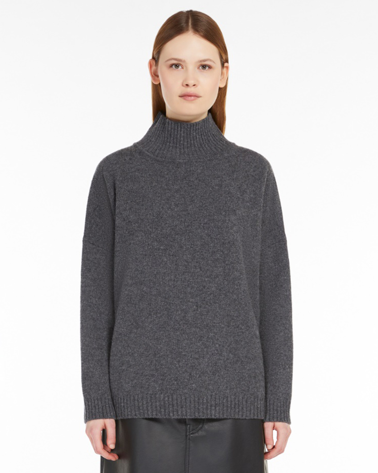 Женский свитер Max Mara Borgia с шерсти серый 5366082600-07