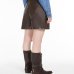 Женский шорты Max Mara Biella кожа коричневые 5436012600-01