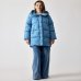 Жіночий пуховик парку Max Mara Newbembo з капюшоном блакитний 5496042600-030