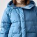 Жіночий пуховик парку Max Mara Newbembo з капюшоном блакитний 5496042600-030