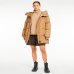 Жіночий пуховик парка Max Mara Newbembo з капюшоном бежевий 5496042600-09