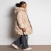 Жіночий пуховик Max Mara Guelfo з капюшоном бежевий 5496092600-01