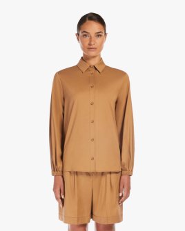 Женская рубашка Max Mara Panda хлопок бежевый 6111015906002