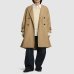 Женский двусторонний тренч Max Mara Weekend Canasta хлопок бежевый 81I-F4U001