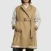Женский двусторонний тренч Max Mara Weekend Canasta хлопок бежевый 81I-F4U001