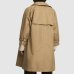 Женский двусторонний тренч Max Mara Weekend Canasta хлопок бежевый 81I-F4U001
