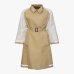 Женский двусторонний тренч Max Mara Weekend Canasta хлопок бежевый 81I-F4U001