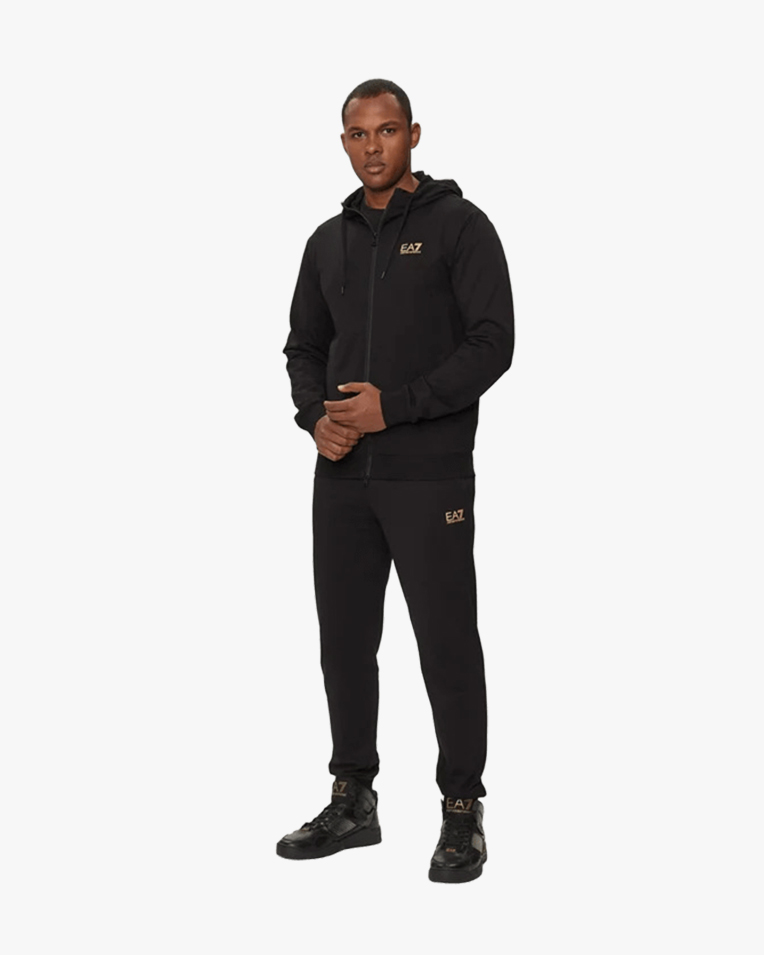 Мужской костюм Emporio Armani свитшот с джогерами черный хлопок 8NPV63 PJVRZ0208