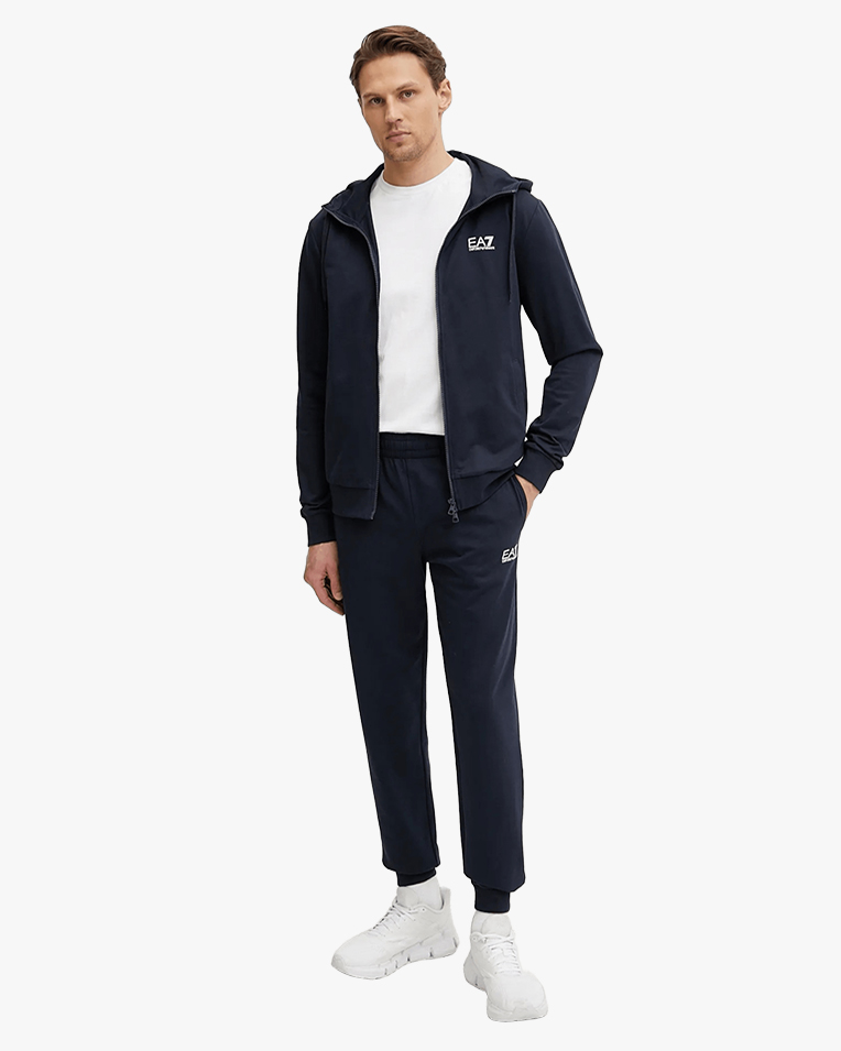 Мужской костюм Emporio Armani свитшот с джогерами темно синий хлопок 8NPV63 PJVRZ1562