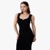 Женская платье Midi Gaëlle Paris хлопок черный GAABW09313
