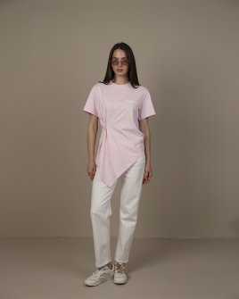 Женская футболка Gaëlle Paris с пуговицами розовый GAABW09370