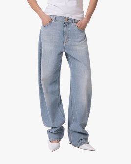 Женские джинсы Trouser Ballon Gaëlle Paris хлопок голубой GAABW09516