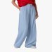Женские джинсы Wide Leg Gaëlle Paris хлопок голубой GAABW09530
