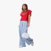 Женские джинсы Wide Leg Gaëlle Paris хлопок голубой GAABW09530