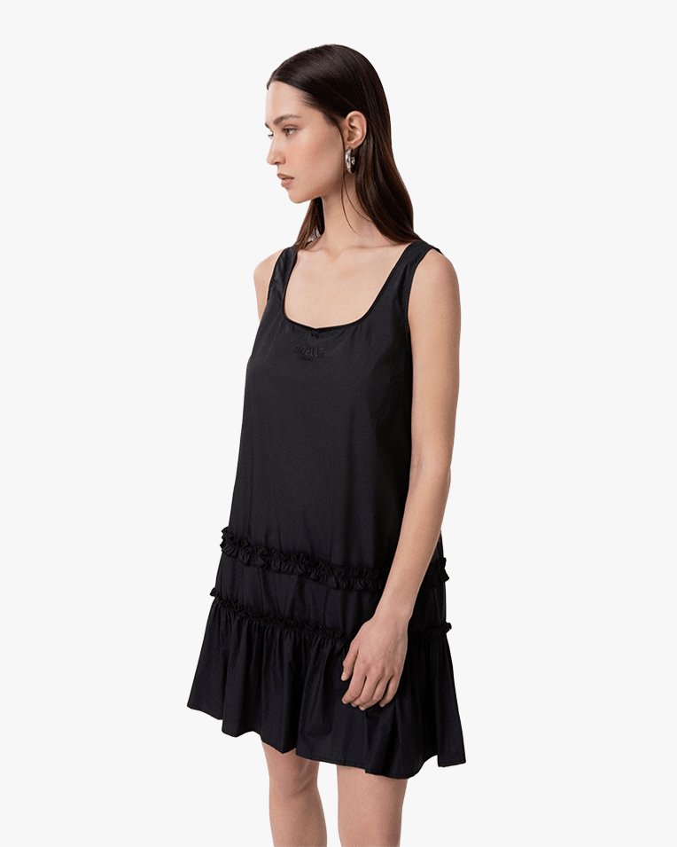 Женская платье Midi Gaëlle Paris хлопок черный GAABW09748