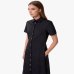 Женская платье Midi Gaëlle Paris хлопок черный GAABW09757