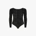 Женский боди Gaëlle Paris кружевное черный GAABW09973