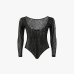 Женский боди Gaëlle Paris кружевное черный GAABW09973