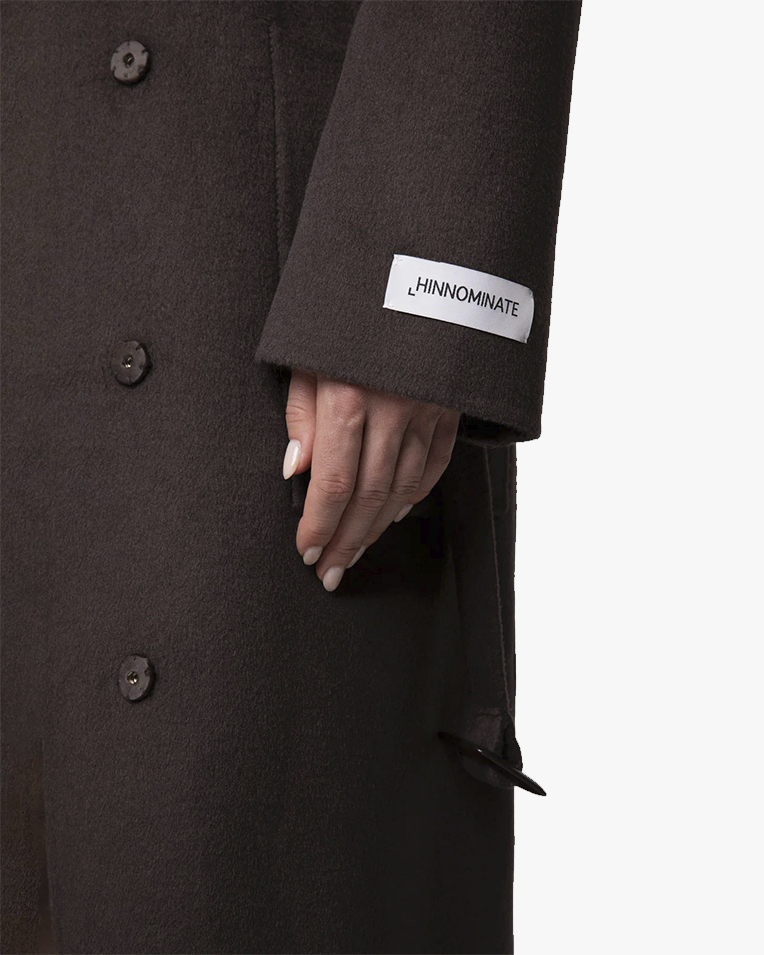 Жіноче пальто Hinnominate коричневий шерсть HMABW02992
