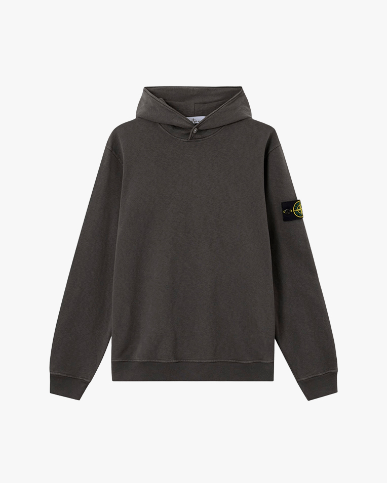 Худи мужское Stone Island хлопок темно серый L1S156100031S0060V0165