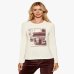 Женский лонгслив Max Mara Weekend Alias с принтом молочный MW255W00004700600