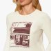 Женский лонгслив Max Mara Weekend Alias с принтом молочный MW255W00004700600