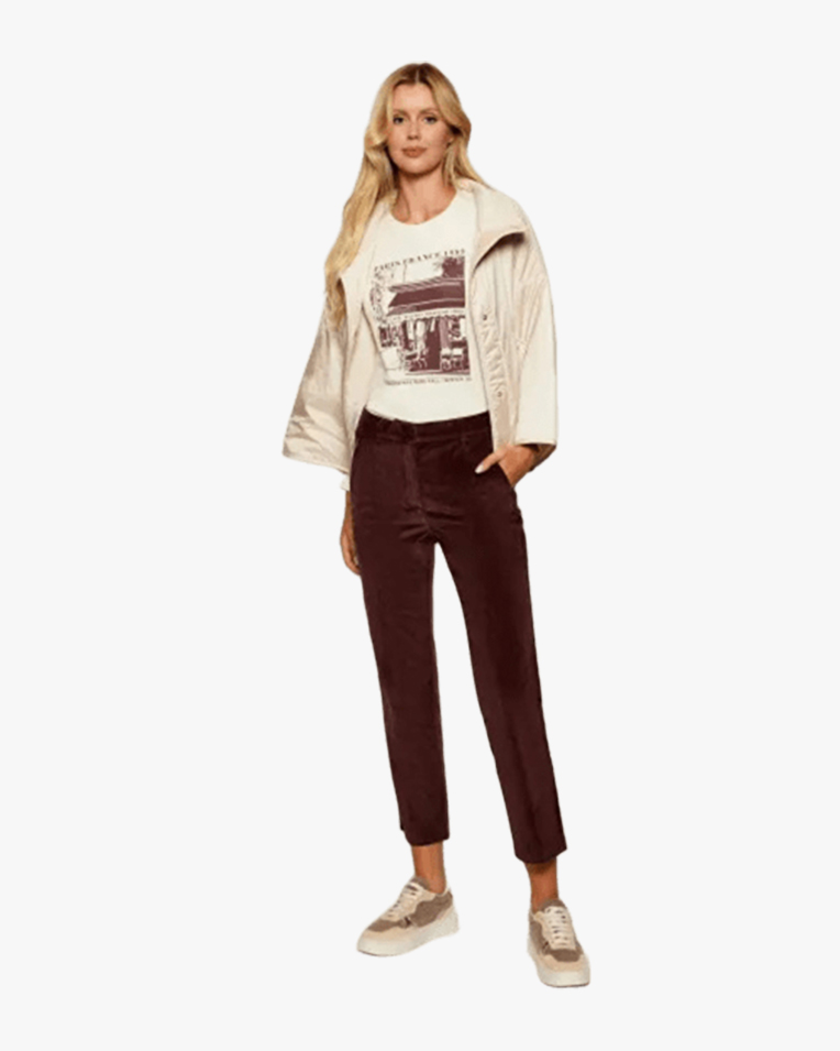 Жіночий лонгслів Max Mara Weekend Alias ​​з молочним принтом MW255W00004700600