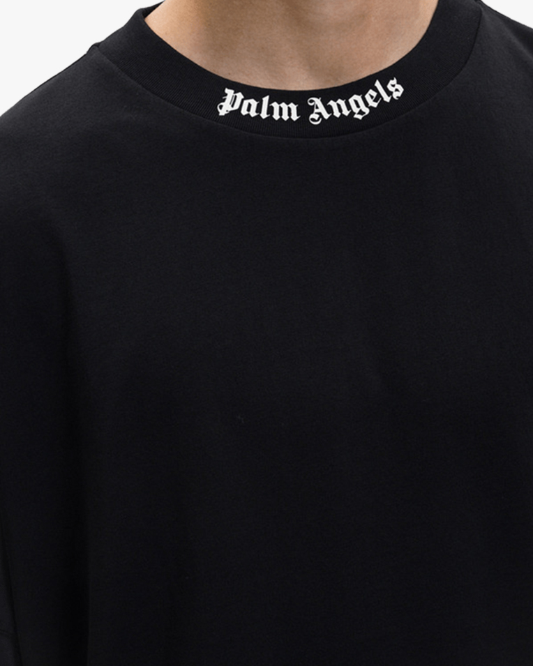 Футболка чоловіча Palm Angels бавовна чорна з логотипом PMAA10BS26JER001 Футболка чоловіча Palm Angels бавовна чорна з логотипом PMAA10BS26JER001