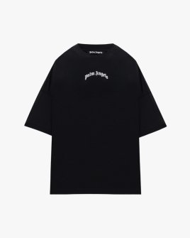 Футболка чоловіча Palm Angels бавовна чорна PMAA10BS26JER007