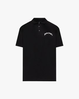 Поло чоловіче Palm Angels бавовна чорна PMGB012S26FAB005