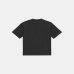 Женская футболка Ganni Heavy Cotton Drop Shoulder Heart с логотипом хлопок черный T4057