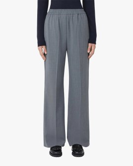 Женские брюки прямые Max Mara Weekend Petra полушерстяные серый WE5136035206006