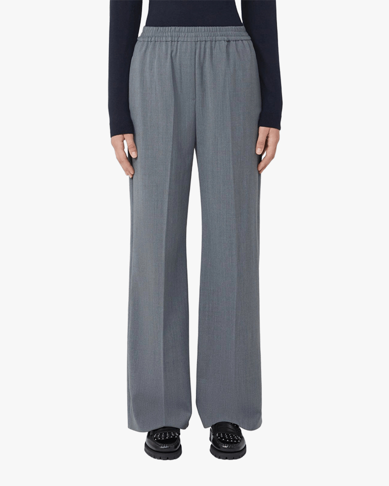 Женские брюки прямые Max Mara Weekend Petra полушерстяные серый WE5136035206006