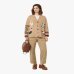 Жіночий кардиган Max Mara Weekend Belgio з вовни та вишивкою бежевий WE5346085206004