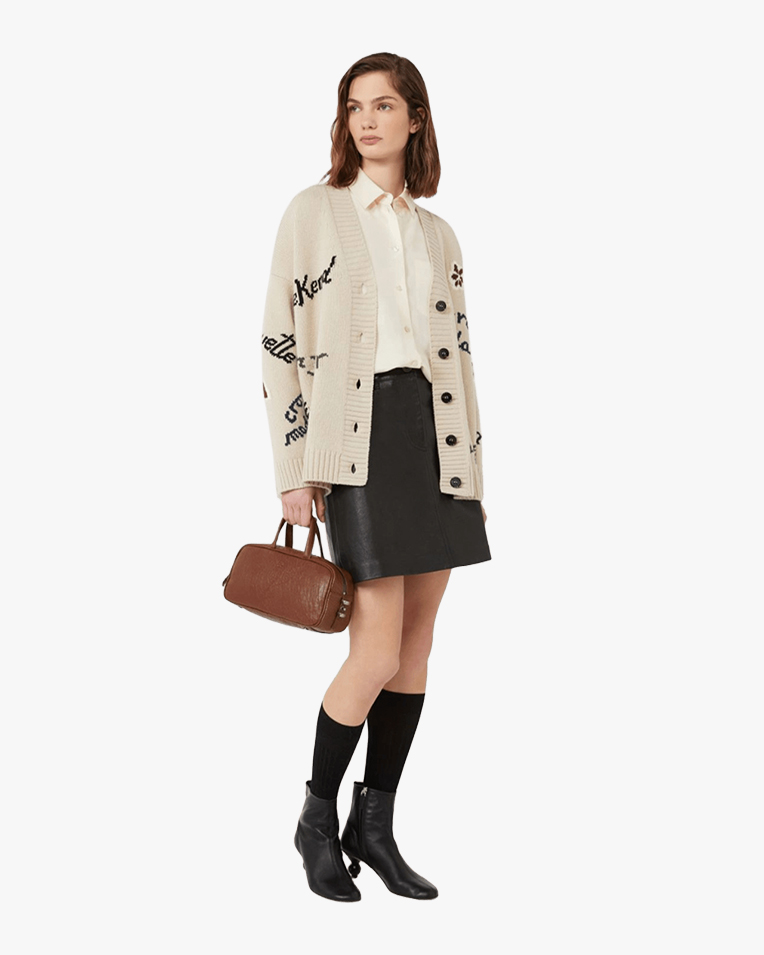 Кардиган жіночий Max Mara Weekend Belgio з вовни бежевий WE5346085206005