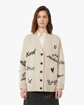 Женский кардиган Max Mara Weekend Belgio с шерсти бежевый WE5346085206005