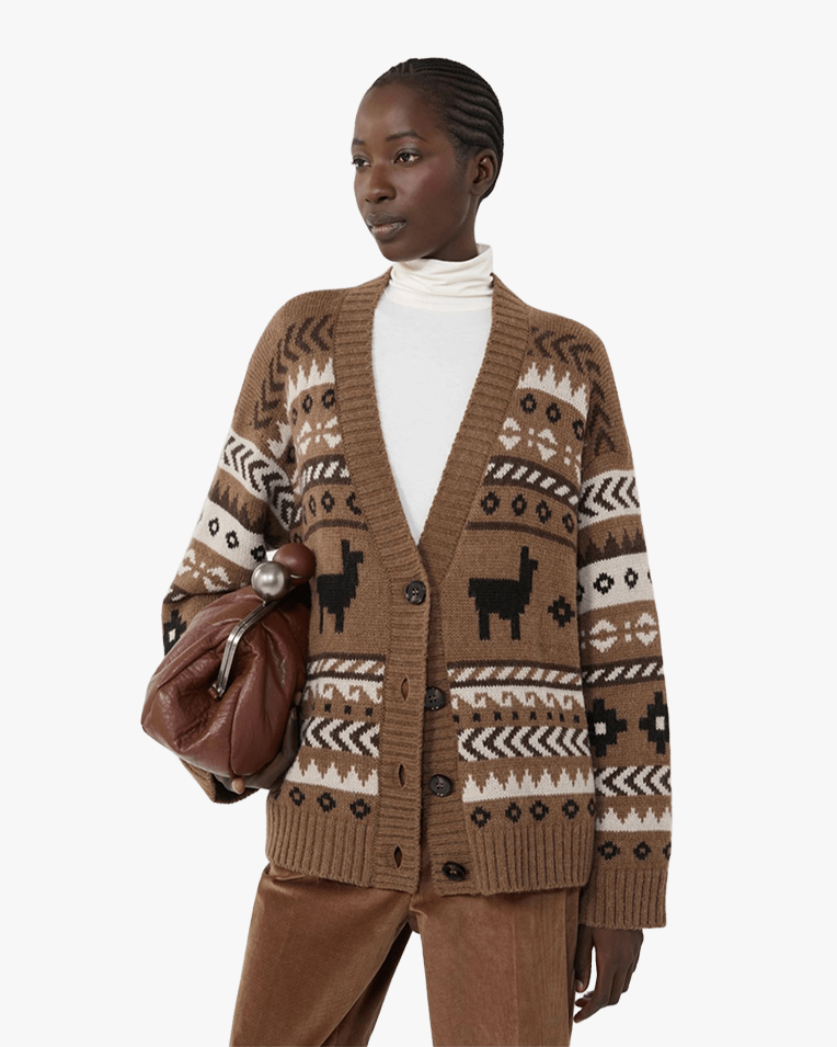 Женский кардиган Max Mara Weekend Ovatta с шерсти бежевый WE5346095206028